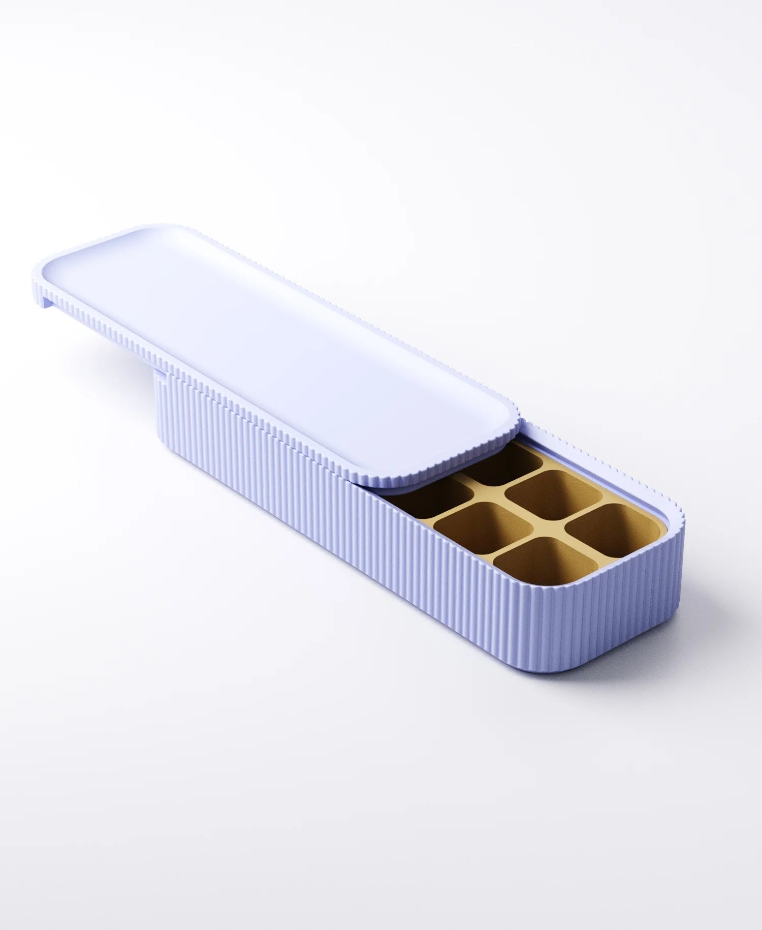 Personalised Weekly Pill Case • Locking Lid • optionally with your name • insert with 7 or 14 slots • ca. 183x63x30 mm