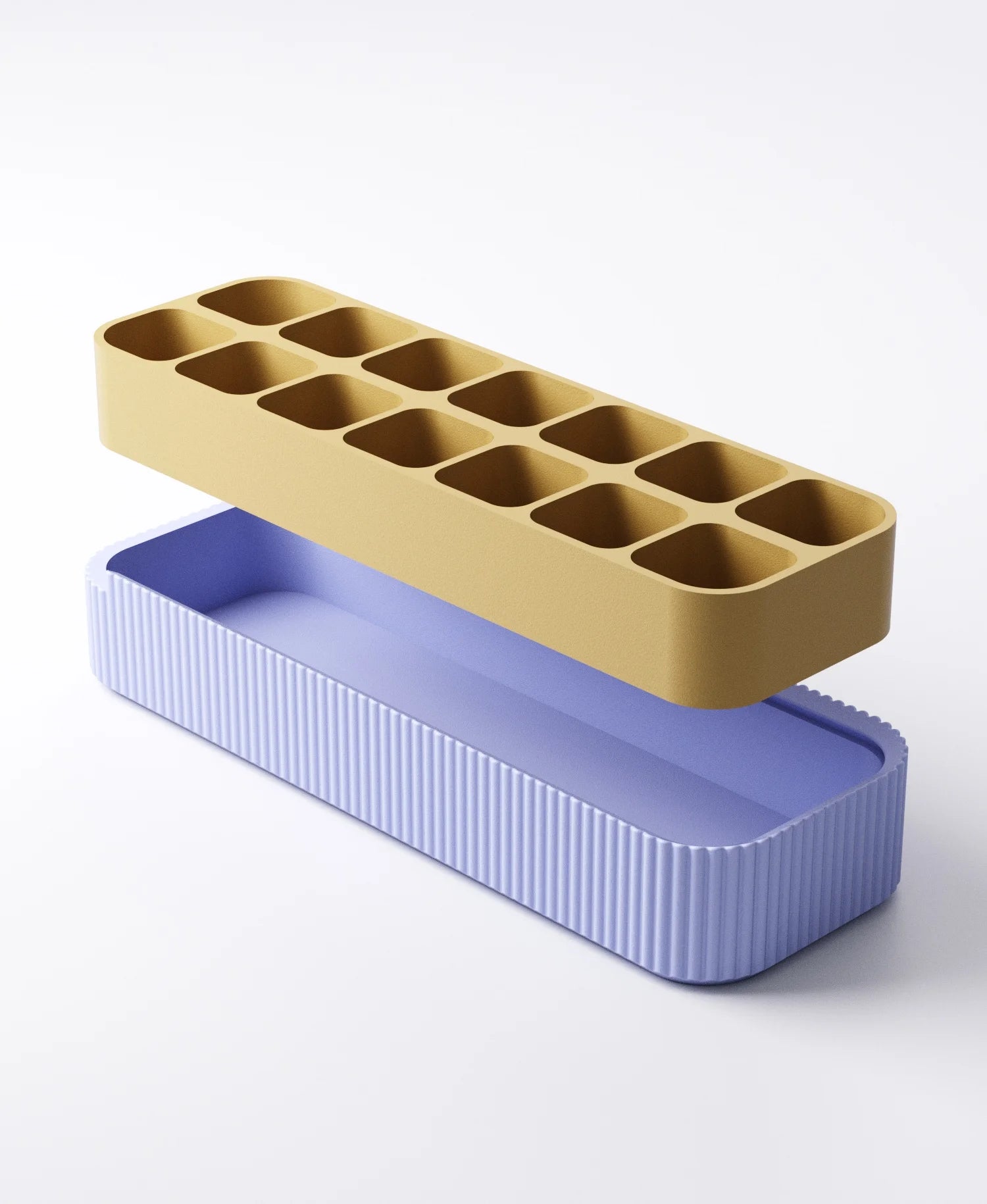 Personalised Weekly Pill Case • Locking Lid • optionally with your name • insert with 7 or 14 slots • ca. 183x63x30 mm